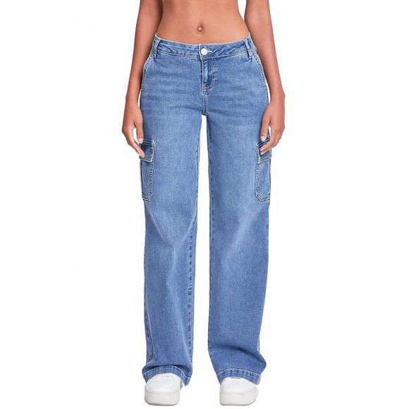 YMI Denim - NEW YMI junior low rise straight leg jeans in medium blue